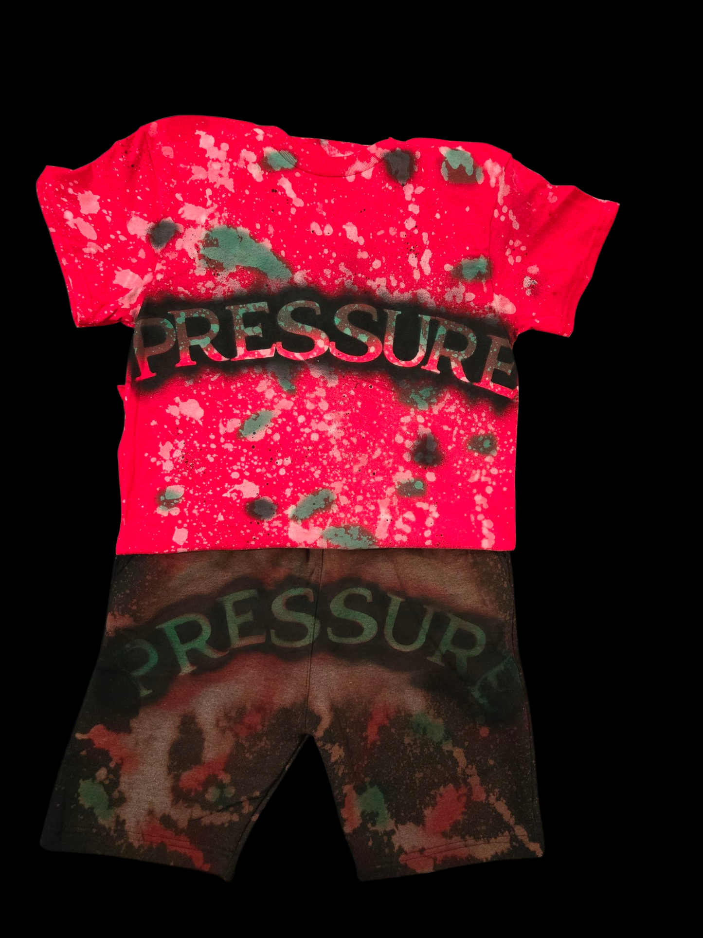 Red & Green Pressure Tee